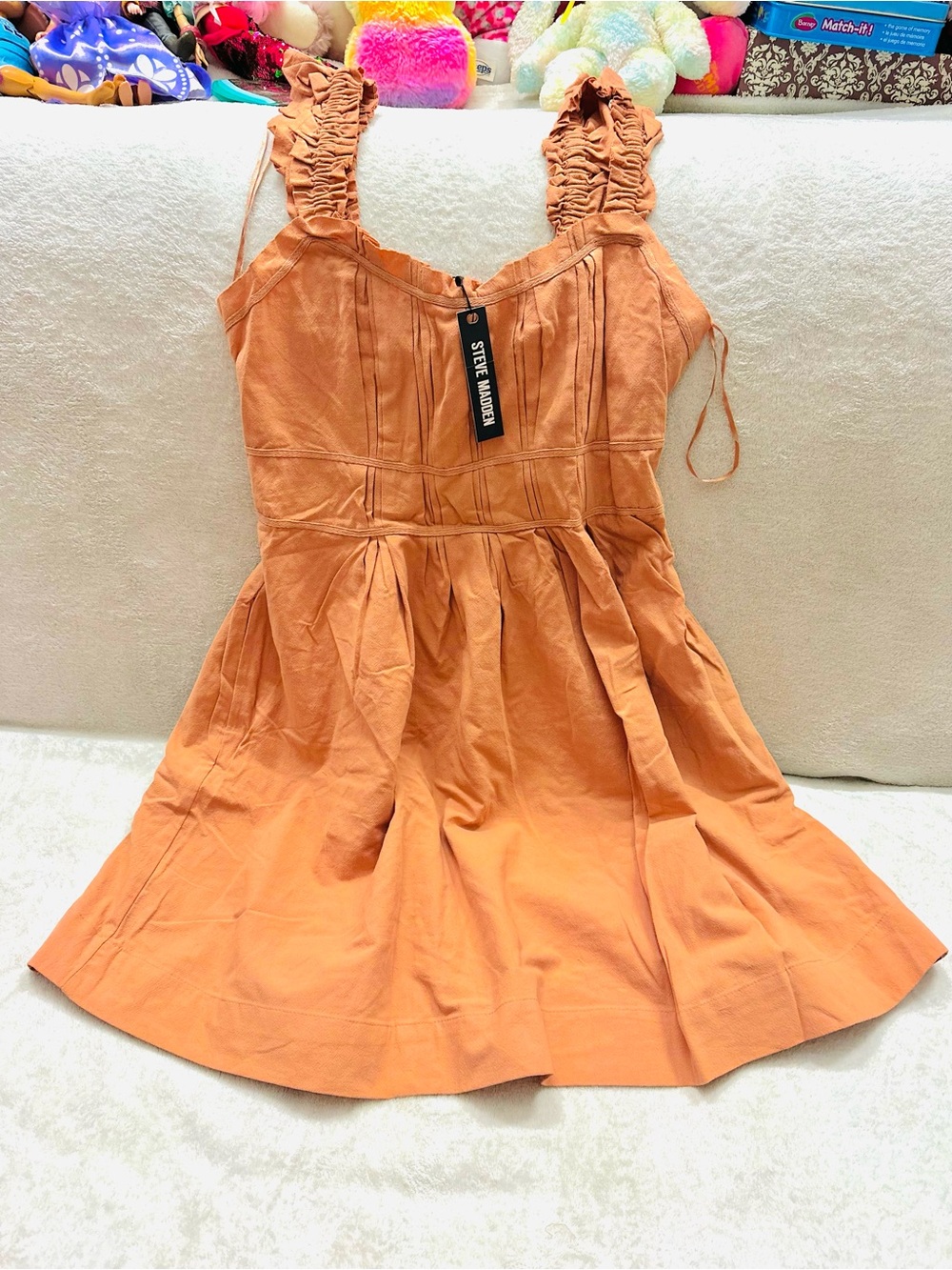 Steve Madden Harmony COTTON VERY CUTE Dress Size L NEW